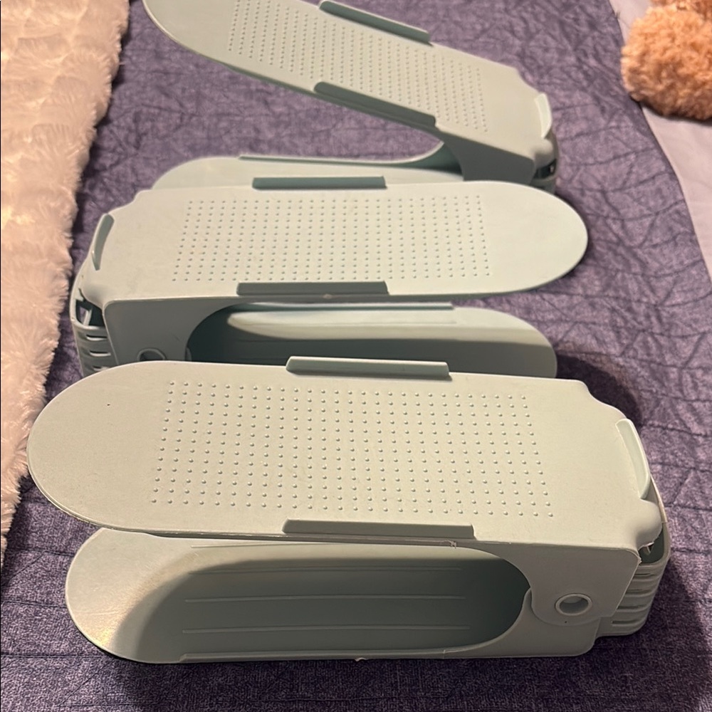 Light Green Shoe Stacking Organizers
